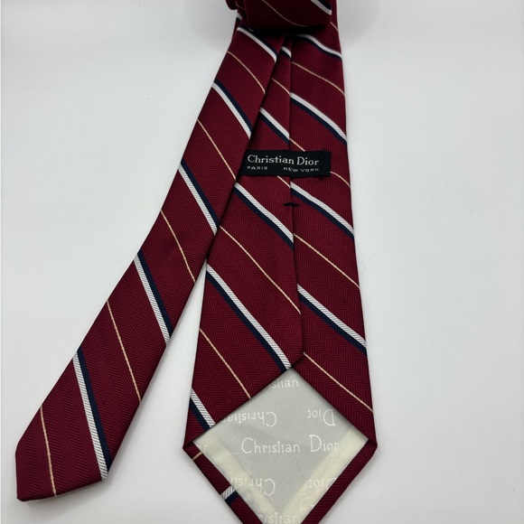 Vintage 70's Christian Dior Paris New York Tie - Picture 3 of 5